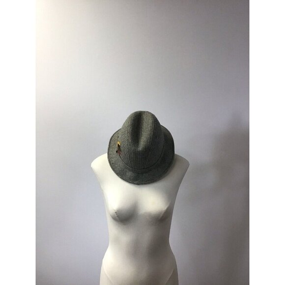 London Fog Accessories - Vintage London Fog Men’s Gray Tweed Hat